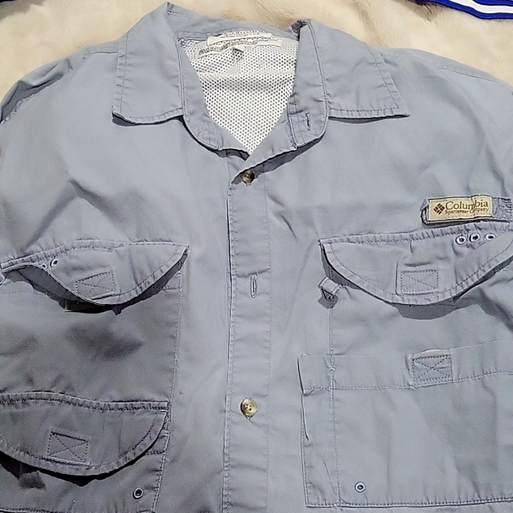 Mens Gray Columbia PFG XL
